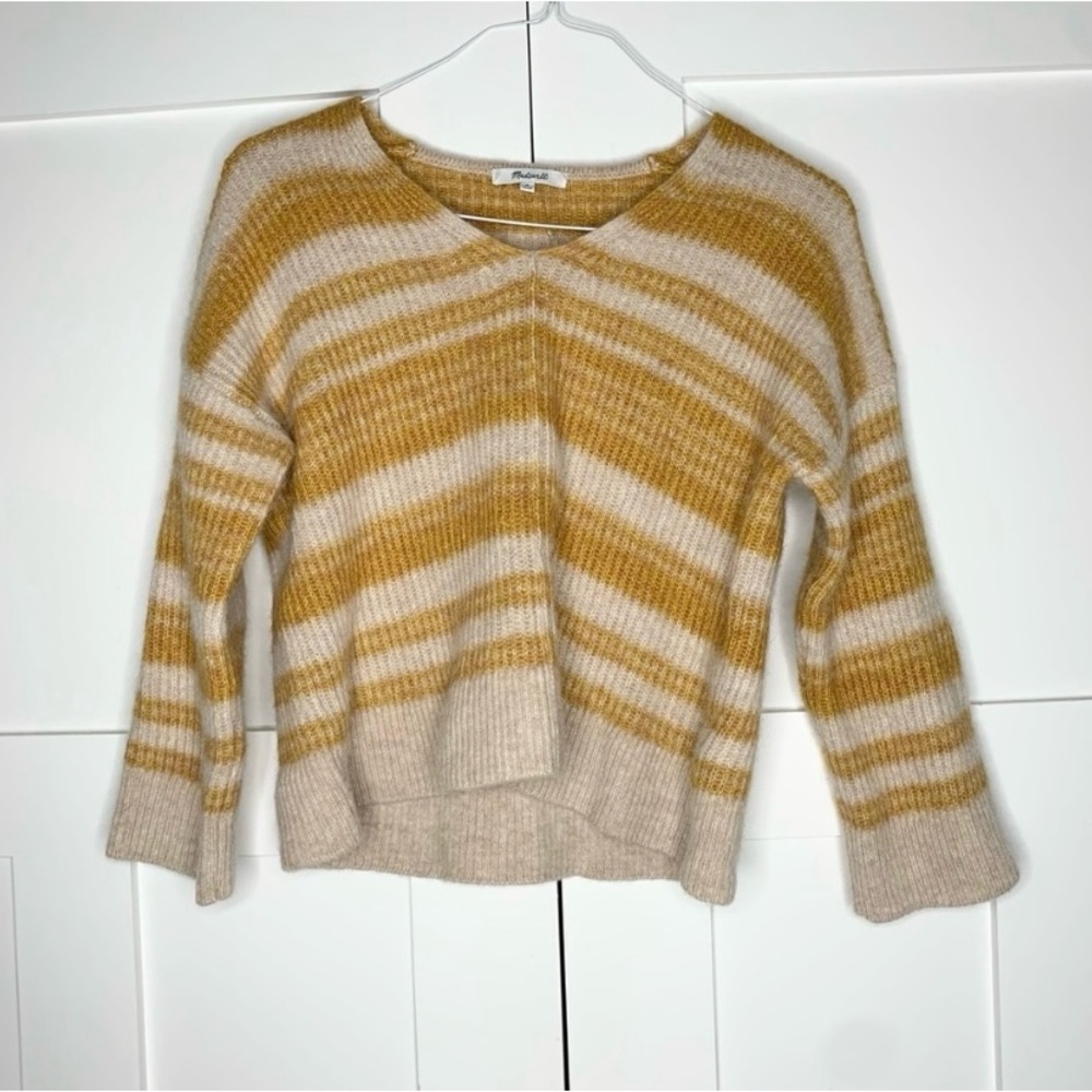 Madewell Space-Dyed Staley V-Neck Pullover Sweater